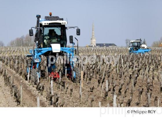 Travail de sol  - Vignoble du Medoc-Gironde (33V31439.jpg)