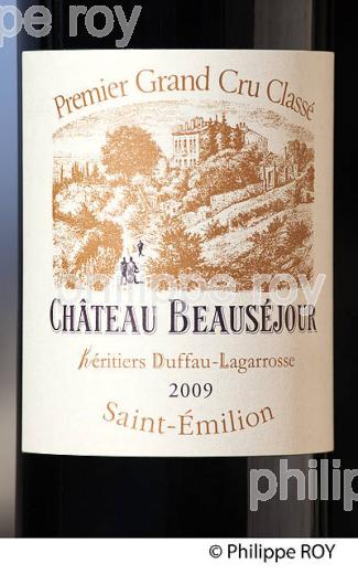 CHATEAU BEAUSEJOUR DUFFAU LAGARROSSE, VIN DE SAINT EMILION, GIRONDE (33V33614.jpg)