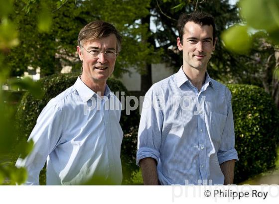 ALEXANDRE ET GUILLAUME THIENPONT, VIEUX CHATEAU CERTAN, POMEROL, CHATEAU DU BORDELAIS. (33V37715.jpg)
