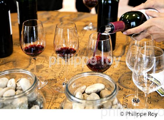 DEGUSTATION DE VIN AU CHATEAU FERRERE, AOC MARGAUX, VINS DU MEDOC, GIRONDE, AQUITAINE (33V40825.jpg)
