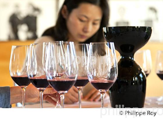 DEGUSTATION DE VIN, AOC MARGAUX,  MEDOC, GIRONDE. (33V42031.jpg)