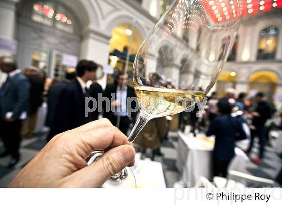 PALAIS DE LA BOURSE, 18 EME SIECLE, DEGUSTATION VINS PRIMEURS,  BORDEAUX, GIRONDE. (33V45339.jpg)