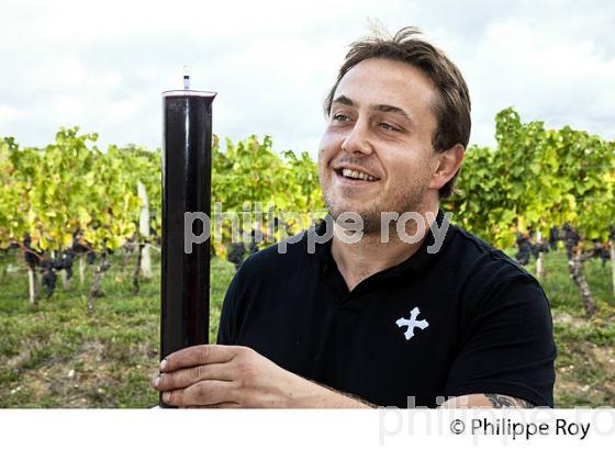 CHRISTOPHE POULIN, CHATEAU MONCETS, AOC LALANDE DE POMEROL, VINS DE BORDEAUX, GIRONDE. (33V46519.jpg)