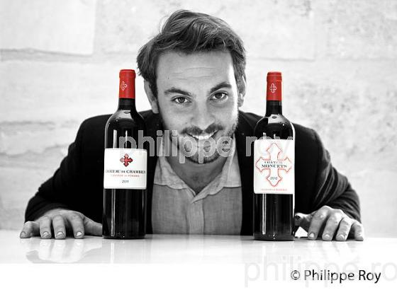 ANTOINE BOURSEAU, CHATEAU MONCETS, AOC LALANDE DE POMEROL, VINS DE BORDEAUX, GIRONDE. (33V46520.jpg)