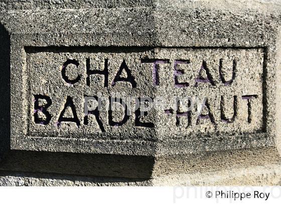 CHATEAU BARDE-HAUT,  AOC SAINT-EMILION GRAND CRU , SAINT CHRISTOPHE DES BARDES, GIRONDE. (33V47617.jpg)