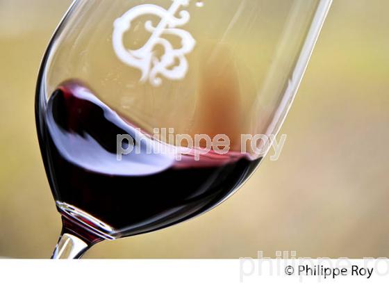 DEGUSTATION, VIN ROUGE DU CHATEAU HAUT-BRION, 1ER GRAND CRU CLASSE,  AOC  GRAVES DE PESSAC LEOGNAN , GIRONDE. (33V48422.jpg)