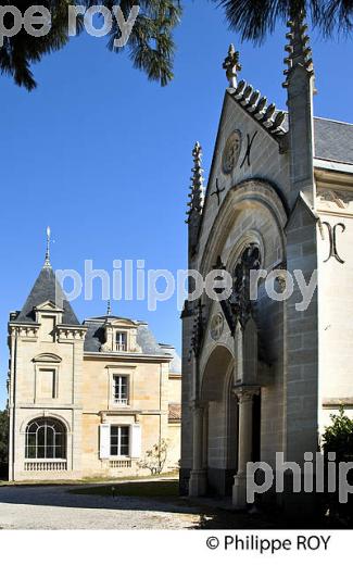 CHATEAU DE LEOGNAN, AOC GRAVES PESSAC-LEOGNAN, RESTAURANT LE MANEGE, LEOGNAN, GIRONDE. (33V48519.jpg)