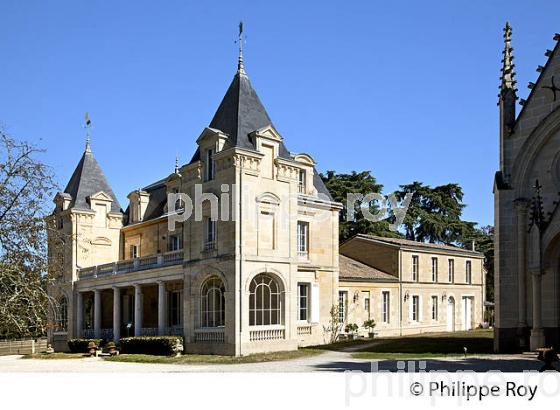 CHATEAU DE LEOGNAN, AOC GRAVES PESSAC-LEOGNAN, RESTAURANT LE MANEGE, LEOGNAN, GIRONDE. (33V48522.jpg)