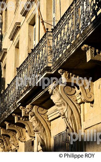 HOTEL  PARTICULIER, QUARTIER FACULTE, VIEUX MONTPELLIER, LANGUEDOC-ROUSSILLON. (34F00112.jpg)