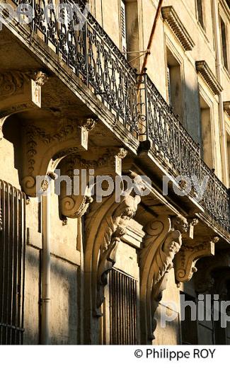 HOTEL  PARTICULIER, QUARTIER FACULTE, VIEUX MONTPELLIER, LANGUEDOC-ROUSSILLON. (34F00113.jpg)