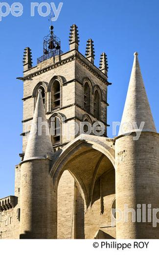 CATHEDRALE, VIEUX MONTPELLIER, LANGUEDOC-ROUSSILLON. (34F00123.jpg)