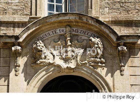 FACULTE DE MEDECINE, VIEUX  MONTPELLIER, LANGUEDOC-ROUSSILLON. (34F00137.jpg)
