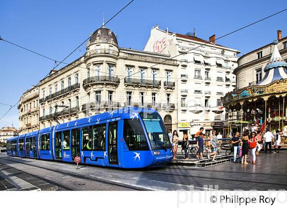 PLACE DE LA COMEDIE, VIEUX MONTPELLIER, LANGUEDOC-ROUSSILLON. (34F00318.jpg)