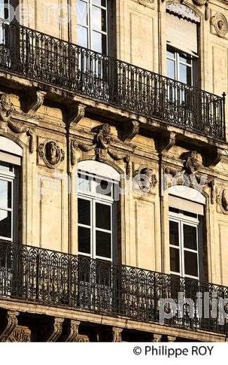 ARCHITECTURE 19 EME SIECLE,  VIEUX MONTPELLIER, LANGUEDOC-ROUSSILLON. (34F00401.jpg)