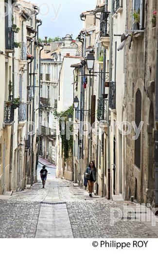 LA  RUE DU BERGER, MONTPELLIER COEUR DE VILLE , HERAULT, LANGUEDOC. (34F01434.jpg)