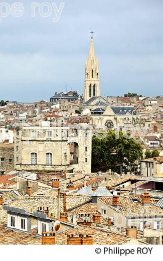 LA TOUR BABOTE, EGLISE SAINTE ANNEET VUE GENERALE SUR MONTPELLIER COEUR DE VILLE , HERAULT, LANGUEDOC. (34F01531.jpg)