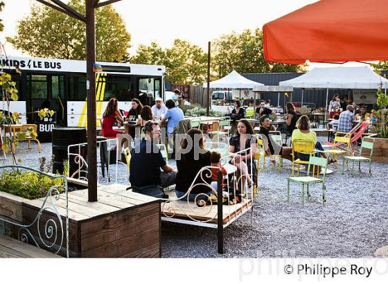 LA HALLE DU TROPISME, LIEU CULTUREL ALTERNATIF, MONTPELLIER, HERAULT, LANGUEDOC. (34F01621.jpg)