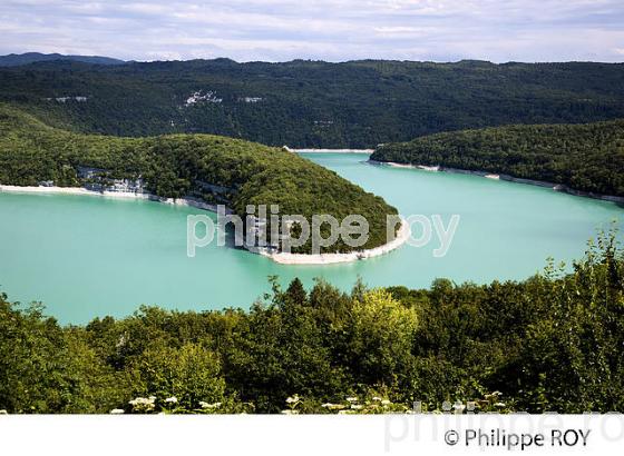 LAC DE BARRAGE DE VOUGLANS, JURA, FRANCE (39F02430.jpg)