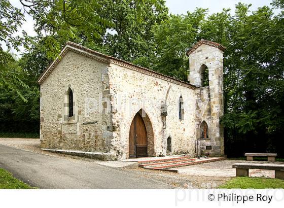 CHAPELLE NOTRE DAME DU RUGBY, LARRIVIERE-SAINT-SAVIN, PAYS GRENADOIS, LANDES (40F03703.jpg)