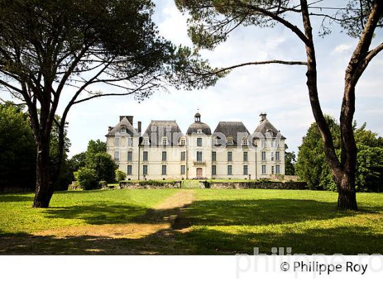 LE CHATEAU DE POYANNE, CHALOSSE, LANDES. (40F04301.jpg)
