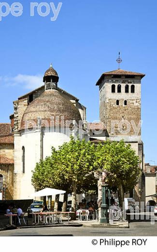 EGLISE ABBATIALE  DE L' ABBAYE DE  SAINT-SEVER,  CHALOSSE, LANDES. (40F04326.jpg)