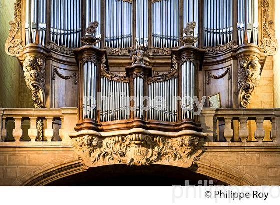 ORGUE, CATHEDRALE NOTRE DAME, VILLE DE DAX, LANDES. (40F05309.jpg)