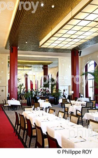SALLE A MANGER  DE L' HOTEL SPLENDID, STYLE ART-DECO,  VILLE DE DAX, LANDES. (40F05523.jpg)