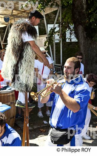 ECHASSIER LANDAIS ET BANDA ,  FETES DE DAX, LANDES, GASCOGNE. (40F05903.jpg)