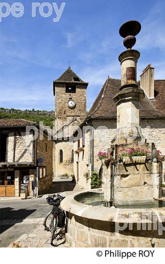 VILLAGE D' AUTOIRE, HAUTE VALLEE DE LA DORDOGNE, CAUSSE DU HAUT QUERCY, LOT. (46F00416.jpg)