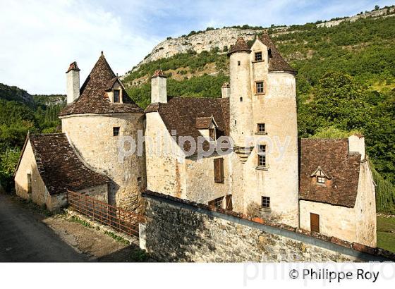 CHATEAU DE LIMARGUE,  VILLAGE D' AUTOIRE, CAUSSE DU HAUT QUERCY, LOT. (46F00429.jpg)