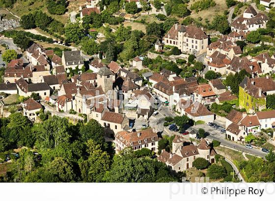 LE  VILLAGE D' AUTOIRE,   ET LE  CIRQUE D' AUTOIRE, CAUSSE DU HAUT QUERCY, LOT. (46F00501.jpg)