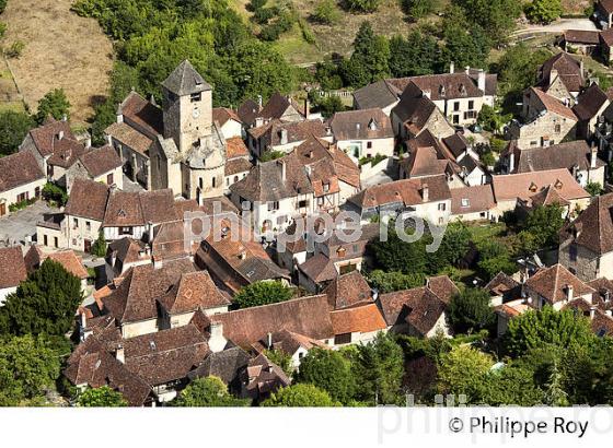 LE  VILLAGE D' AUTOIRE,   ET LE  CIRQUE D' AUTOIRE, CAUSSE DU HAUT QUERCY, LOT. (46F00503.jpg)