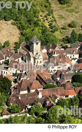 LE  VILLAGE D' AUTOIRE,   ET LE  CIRQUE D' AUTOIRE, CAUSSE DU HAUT QUERCY, LOT. (46F00504.jpg)