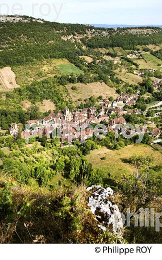 LE  VILLAGE D' AUTOIRE,   ET LE  CIRQUE D' AUTOIRE, CAUSSE DU HAUT QUERCY, LOT. (46F00507.jpg)