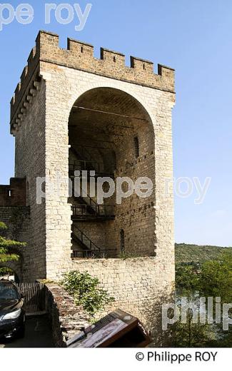 TOUR SAINT JEAN,  VIEILLE VILLE DE CAHORS VALLEE DU LOT, QUERCY, LOT. (46F00725.jpg)