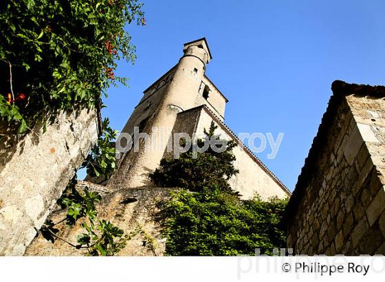 VILLAGE PERCHE ET  FORTIFIE DE SAINT-CIRQ-LAPOPIE, VALLEE DU LOT, QUERCY. (46F01320.jpg)