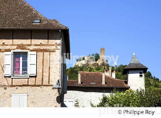 VILLAGE FORTIFIE DE SAINT-CEREE, VALLEE DE LA BAVE, QUERCY, LOT. (46F01403.jpg)