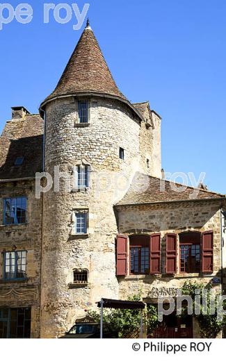 VILLAGE FORTIFIE DE SAINT-CEREE, VALLEE DE LA BAVE, QUERCY, LOT. (46F01408.jpg)
