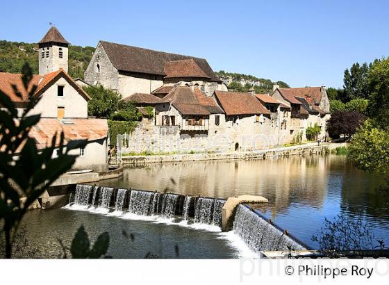 VILLAGE DE MARCILHAC SUR CELE , VALLEE DU CELE, QUERCY, LOT. (46F01412.jpg)