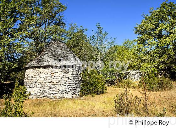 CASELLE  SUR LE CAUSSE, VALLEE DU CELE ,  VILLAGE DE MARCILHAC SUR CELE ,  QUERCY, LOT. (46F01513.jpg)