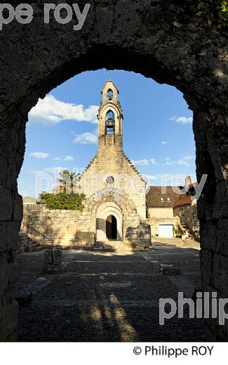 CHAPELLE SAINT-JEAN-BAPTISTE, VILLAGE  LHOSPITALET, CAUSSE DE GRAMAT HAUT QUERCY, LOT. (46F01730.jpg)