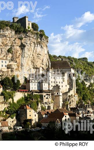 LE VILLAGE PERCHE  DE ROCAMADOUR, CAUSSE DE GRAMAT,  HAUT QUERCY, LOT. (46F01802.jpg)