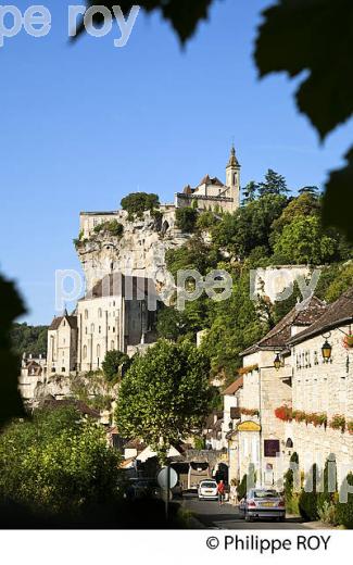 LE VILLAGE PERCHE  DE ROCAMADOUR, CAUSSE DE GRAMAT,  HAUT QUERCY, LOT. (46F01809.jpg)