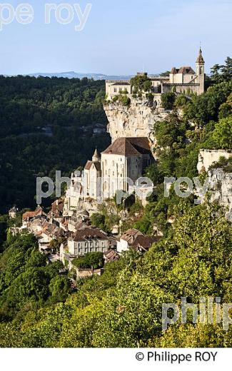 LE VILLAGE PERCHE  DE ROCAMADOUR, CAUSSE DE GRAMAT,  HAUT QUERCY, LOT. (46F01811.jpg)