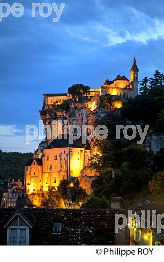 LE VILLAGE PERCHE  DE ROCAMADOUR, CAUSSE DE GRAMAT,  HAUT QUERCY, LOT. (46F01832.jpg)