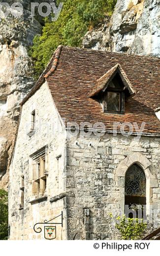 LE VILLAGE PERCHE  DE ROCAMADOUR, CAUSSE DE GRAMAT,  HAUT QUERCY, LOT. (46F01904.jpg)