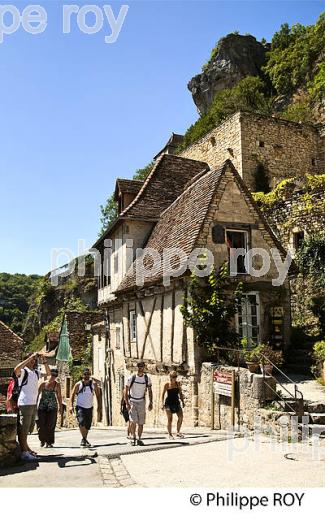 LE VILLAGE PERCHE  DE ROCAMADOUR, CAUSSE DE GRAMAT,  HAUT QUERCY, LOT. (46F01911.jpg)