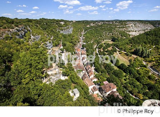 LE VILLAGE PERCHE  DE ROCAMADOUR, CAUSSE DE GRAMAT,  HAUT QUERCY, LOT. (46F01917.jpg)