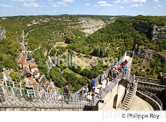 LE VILLAGE PERCHE  DE ROCAMADOUR, CAUSSE DE GRAMAT,  HAUT QUERCY, LOT. (46F01919.jpg)