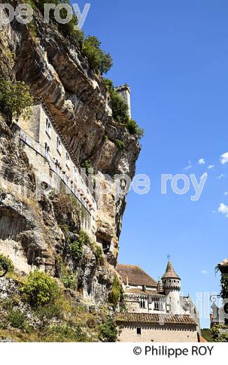 CITE SAINTE, VILLAGE PERCHE  DE ROCAMADOUR, CAUSSE DE GRAMAT,  HAUT QUERCY, LOT. (46F01921.jpg)